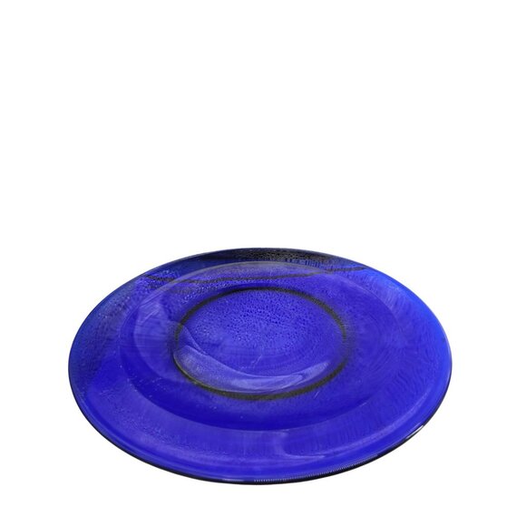 Cobalt Blue Glass Dinner Plate 10.5-Inch Diameter - Picture 5 of 6